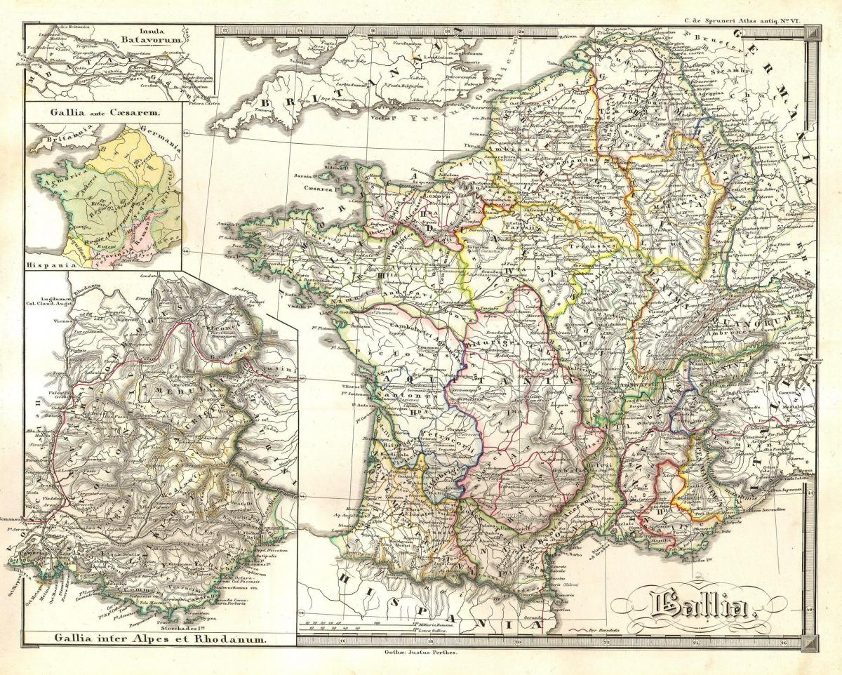Mapa histórico de Francia